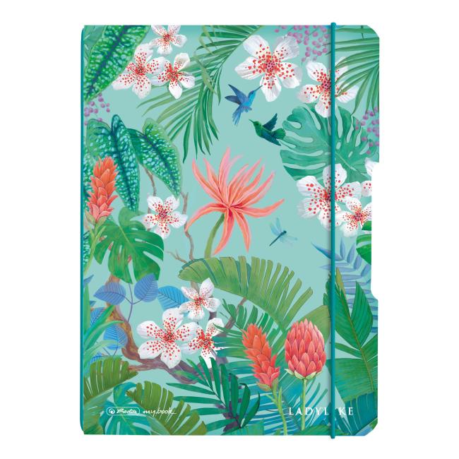 [HL044283] Sešit Herlitz my.book Flex Ladylike Jungle A5 40 listů tečkovaný