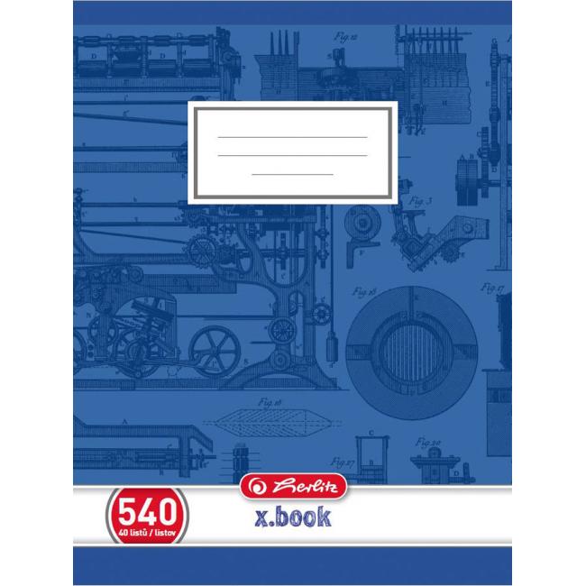 Sešit Herlitz 540, A5, čistý, 70g/m2