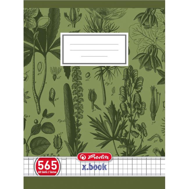 [HL078110] Sešit Herlitz 565, A5, čtverečkovaný, 70g/m2