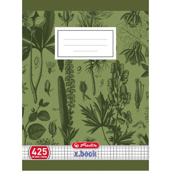 [HL078144] Sešit Herlitz 425, čtverečkovaný, 70g/m2