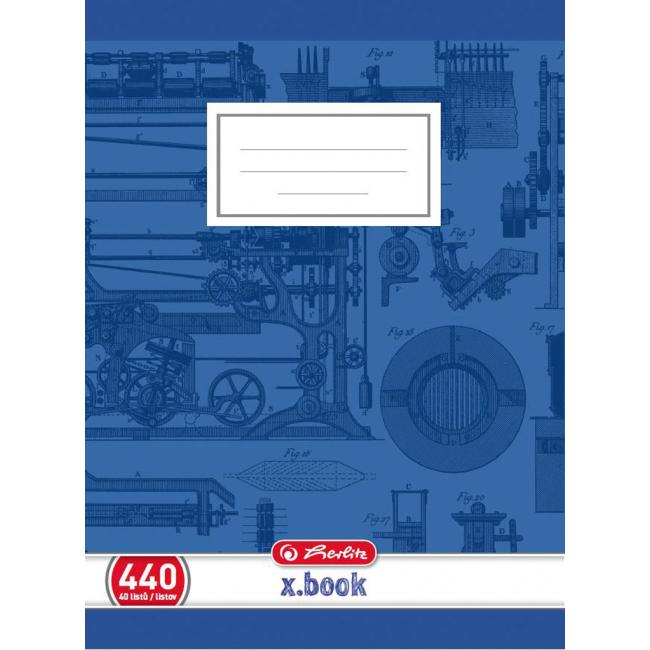 [HL078151] Sešit Herlitz 440, čistý, 70g/m2