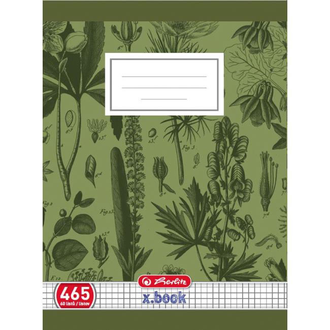 [HL078201] Sešit Herlitz 465, A4, čtverečkovaný, 70g/m2