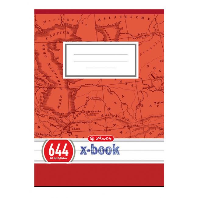 [HL078227] Sešit Herlitz 644, A6, linkovaný, 70g/m2