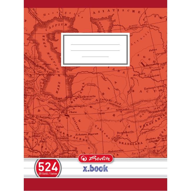 [HL078235] Sešit Herlitz 524, A5, linkovaný, 70g/m2
