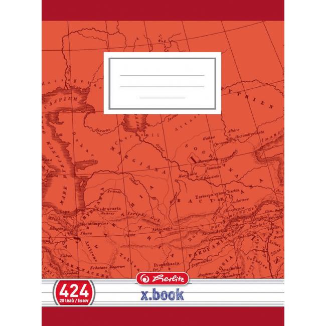 [HL078268] Sešit Herlitz 424, A4, linkovaný, 70g/m2