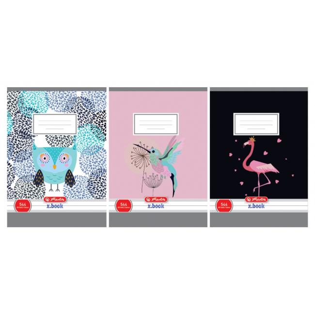 [HL078359] Sešit Herlitz 544 A5 mix motivů dívky linkovaný 70g/m2 mix