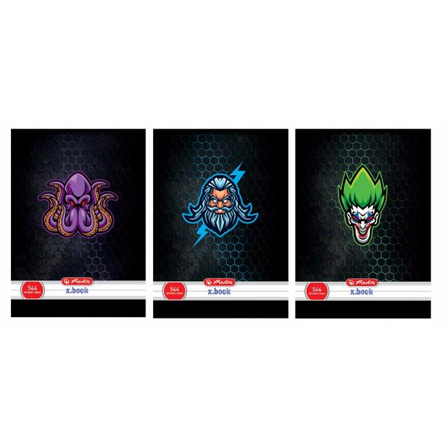 [HL078367] Sešit Herlitz 544 A5 linkovaný 70g/m2 mix motivů kluci