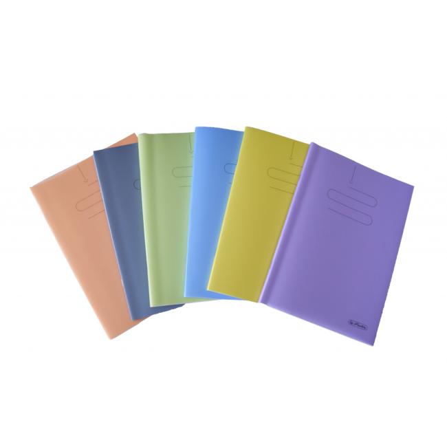[HL091745] Sešit Herlitz 464, A4, s PP obalem, mix barev