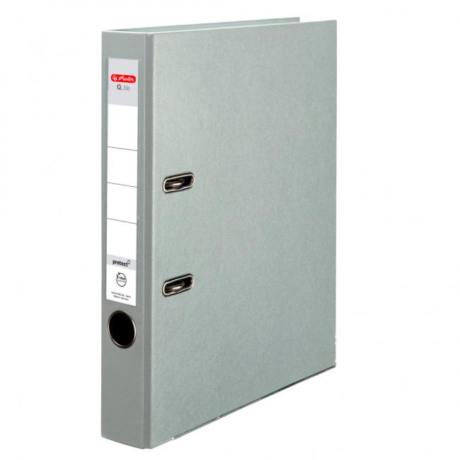 [HL167525] Pákový pořadač Herlitz Q.file 5cm šedý