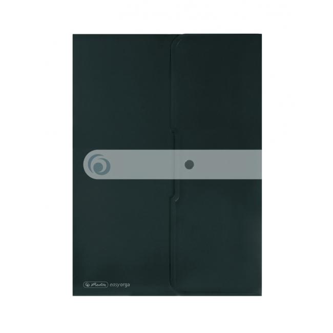 Plastový obal A4 s cvočkem Herlitz Easy Orga černý