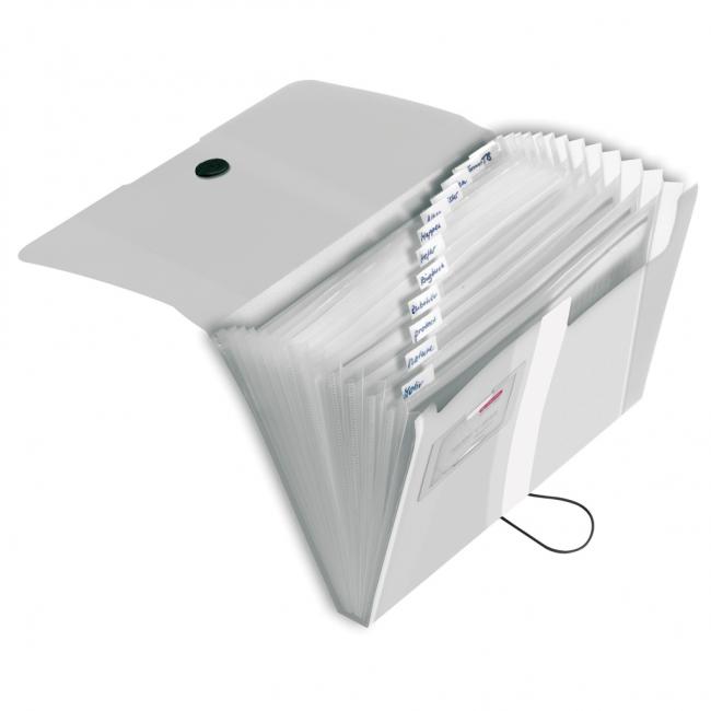 [HL277936] Aktovka plastová s přihrádkami Herlitz Easy Orga transparentní čirá