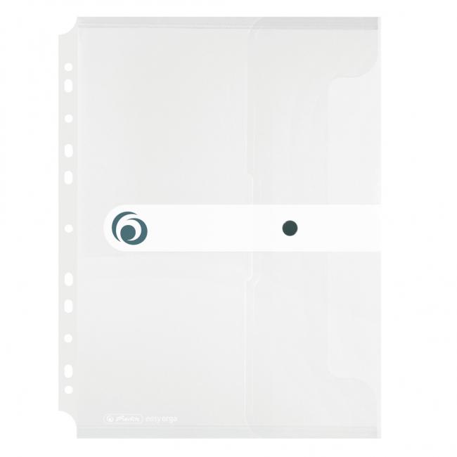Plastový obal A4 s cvočkem a euroděrováním Herlitz Easy Orga průhledný čirý