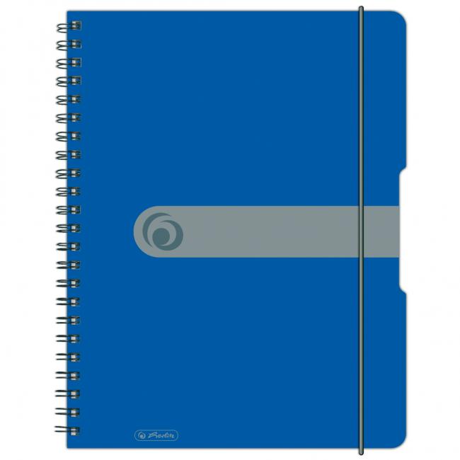 [HL293065] Blok poznámkový čtverečkovaný Herlitz Easy Orga A4 80 listů modrý