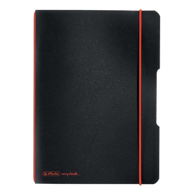 [HL361557] Sešit Herlitz my.book Flex A5 40 listů čtverečkovaný PP černý