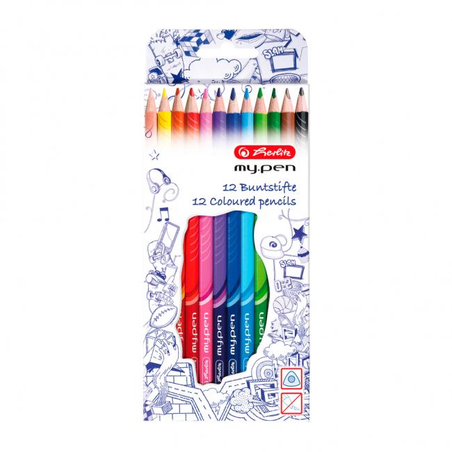 [HL370152] Barvičky Herlitz my.pen trojhranné 12 ks