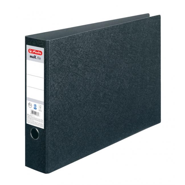 [HL397073] Pákový pořadač Herlitz maX.file A3 7,5cm na šířku černý