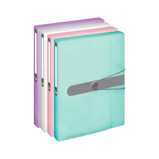 [HL408994] Plastový box s gumičkou Herlitz A4 PP lila