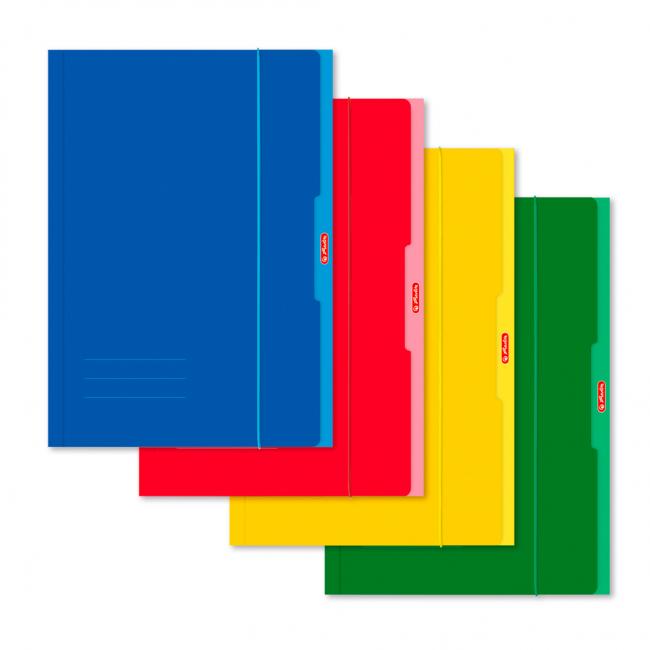 Kartonový obal s gumičkou A4 Herlitz UNI mix