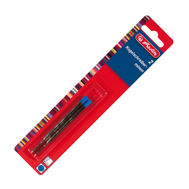 [HL608804] Náhradní náplň do kuličkového pera Herlitz 2 ks v blistru