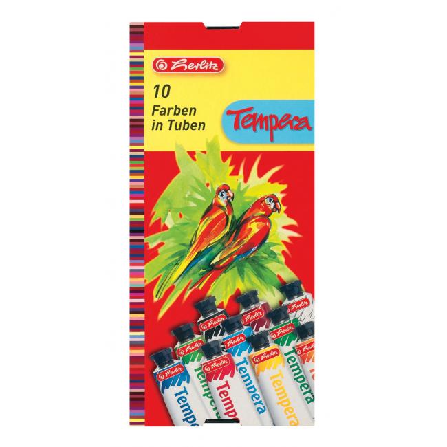 [HL643058] Temperové barvy Herlitz 16ml 10 barev