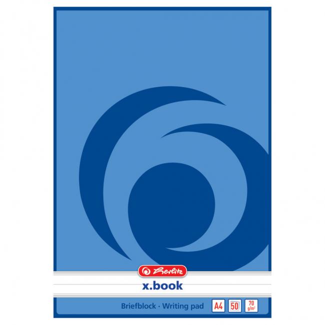 [HL717413] Blok poznámkový linkovaný Herlitz A4 50 listů