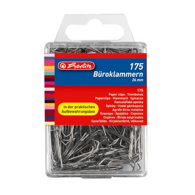 [HL760803] Spisové spony Herlitz 26mm 175ks