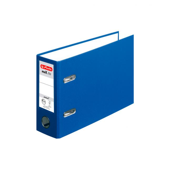 Pákový pořadač Herlitz maX.file A5 7,5cm na šířku modrý