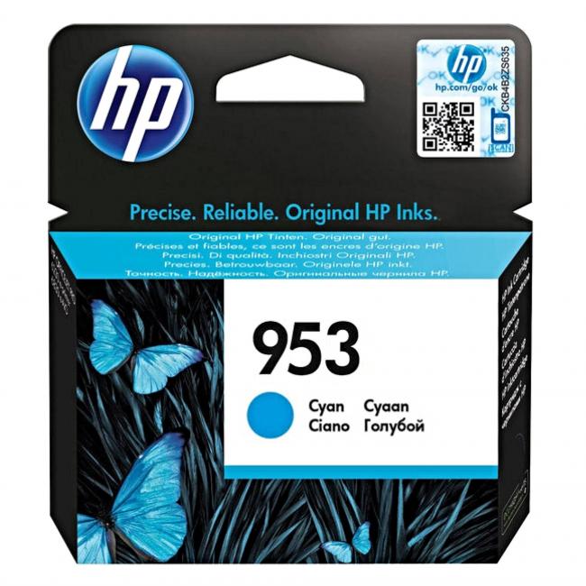 Inkoustová náplň HP F6U12AE HP 953 cyan (700 str.) pro OfficeJet Pro 7740/8210/8710/8720
