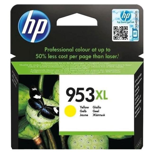 Inkoustová náplň HP F6U18AE HP 953XL yellow XL (1.600 str.) pro OfficeJet Pro 7740/8210/8710/8720