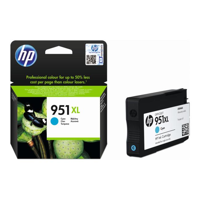 [HP000046] Inkoustová náplň HP CN046AE HP 951XL cyan XL (1.500 str.) pro Officejet Pro 251dw/276dw/8100/8600