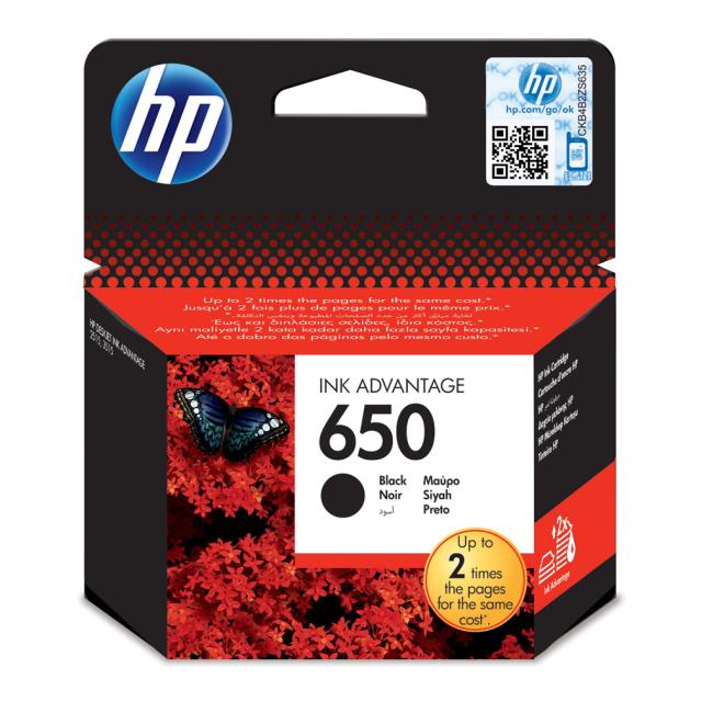 [HP000101] Inkoustová náplň HP CZ101AE HP 650 black (360 str.) pro Deskjet Ink Advantage 1515/2515/2545/2645