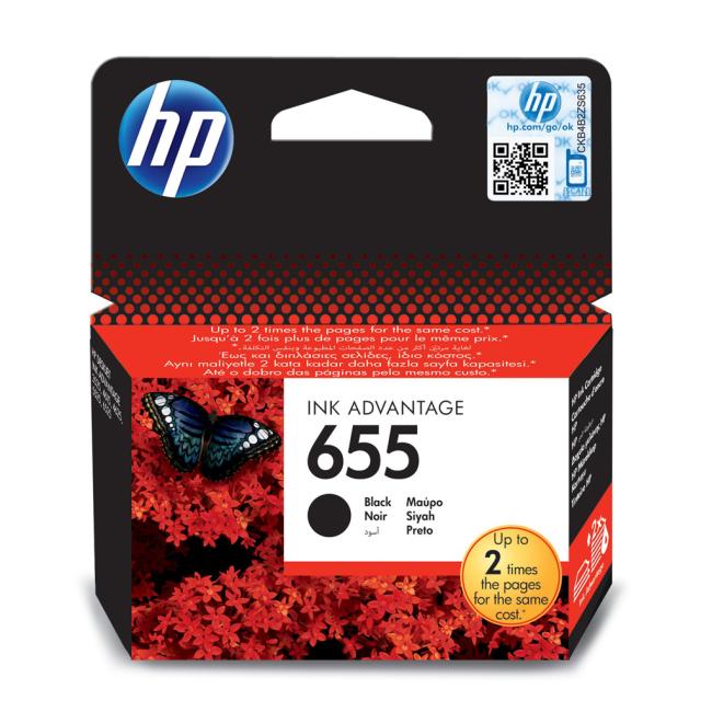 [HP000109] Inkoustová náplň HP CZ109AE HP 655 black (550 str.) pro Deskjet Ink Advantage 3525/4615/4625/5525