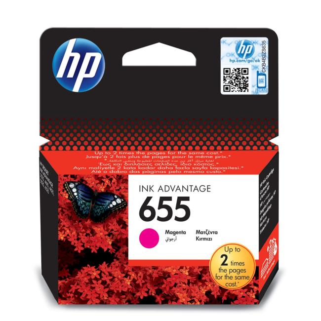 Inkoustová náplň HP CZ111AE HP 655 magenta (600 str.) pro Deskjet Ink Advantage 3525/4615/4625/5525