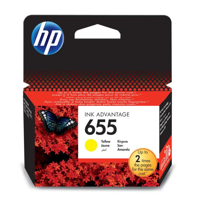 Inkoustová náplň HP CZ112AE HP 655 yellow (600 str.) pro Deskjet Ink Advantage 3525/4615/4625/5525