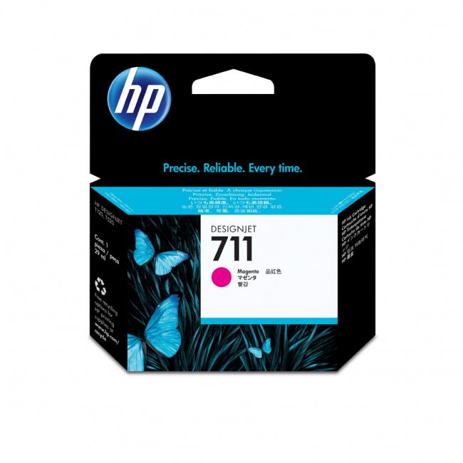 Inkoustová náplň HP CZ131A HP 711 magenta (29 ml) pro DesignJet T120/T520/T130/T530