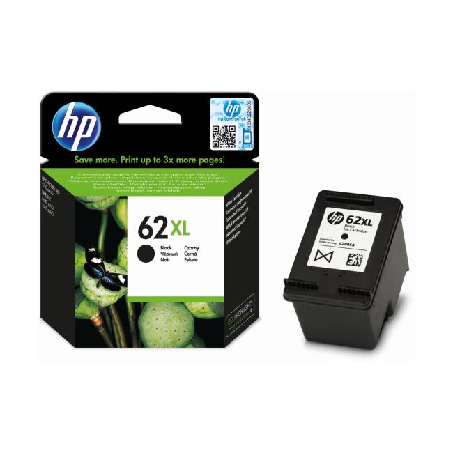 Inkoustová náplň HP C2P05AE HP 62XL černá XL (600 str.) pro Envy 5540/5541/5542/5543