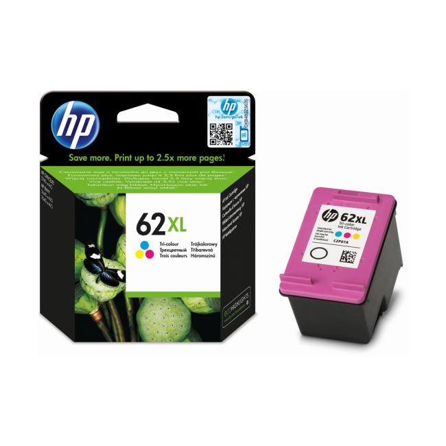 Inkoustová náplň HP C2P07AE HP 62XL Envy 5540/5640/5740 color XL (415 str.)