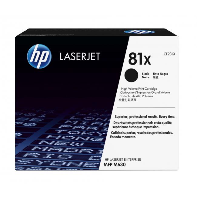 [HP000281] Toner HP CF281X HP 81X black (25.000 str.) pro LaserJet Enterprise M605/M606/M630