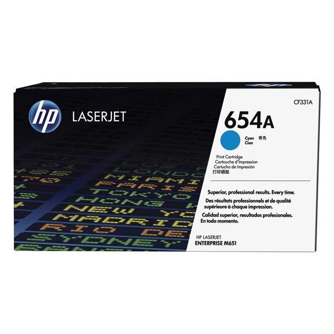 Toner HP CF331A HP 654A azurová (15 000 str.) pro LaserJet Enterprise M651