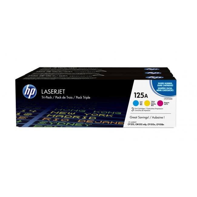 Toner HP CF373AM HP 125A kombin. balení (CB541A, CB542A, CB543A)