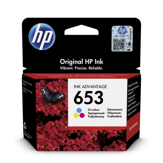 [HP000374] Inkoustová náplň HP 3YM74AE HP 653 color (200 str.) pro DeskJet Plus Ink Advantage 6075/6475