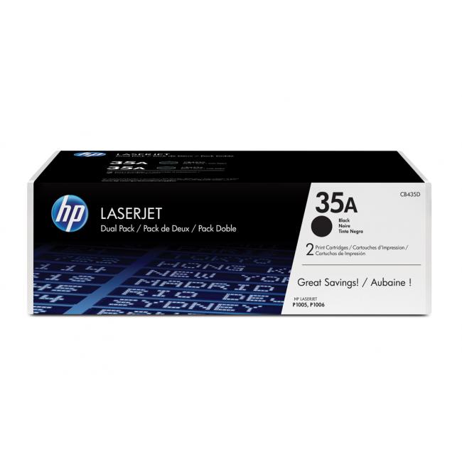 [HP000435] Dvojbalení toneru HP CB435AD HP 35A (2 x 1 500 str.) pro LaserJet P1005/P1006