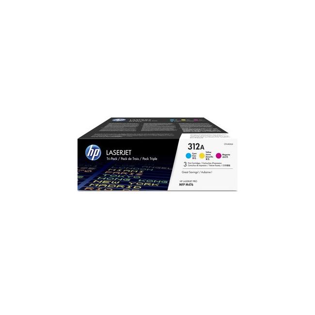 Sada tonerů HP CF440AM HP312A cyan, magenta, yellow (3x2.700 str.) pro LaserJet Pro M476