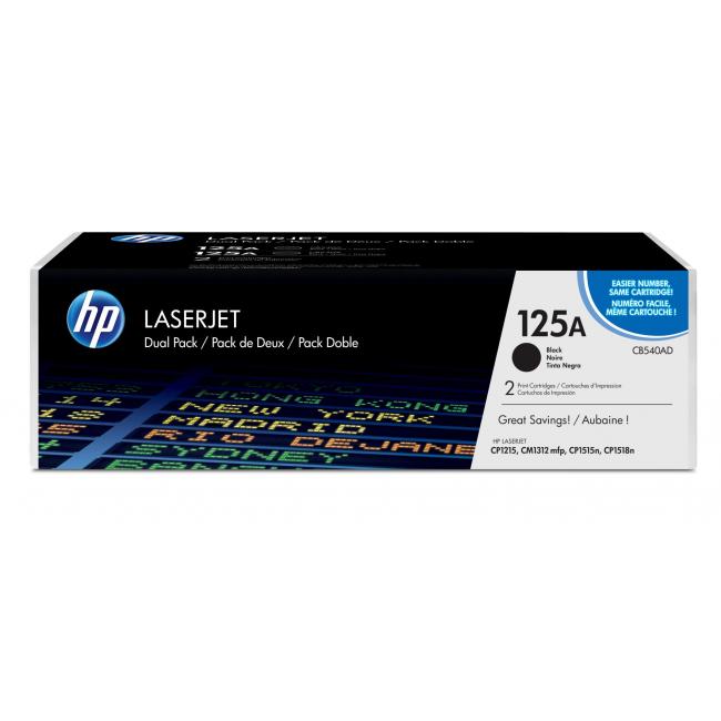 Toner HP CB540AD HP125A black (2x2.200 str.) pro LaserJet CP1215/1515/1518