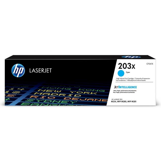 Toner HP CF541X HP 203X cyan (2.500 str.) pro LaserJet Pro M254dw/M280nw/M281fdn