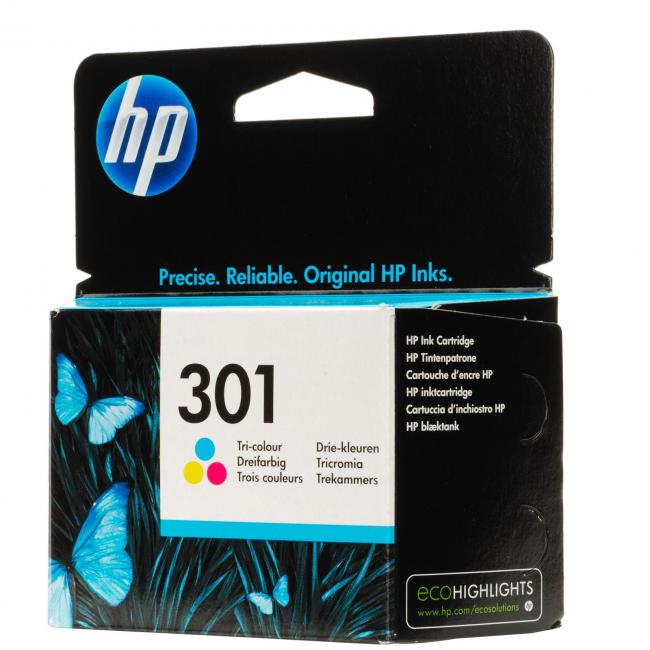 Inkoustová náplň HP CH562EE HP 301 color (165 str.) pro Deskjet 1050A/1510/2050/2050A
