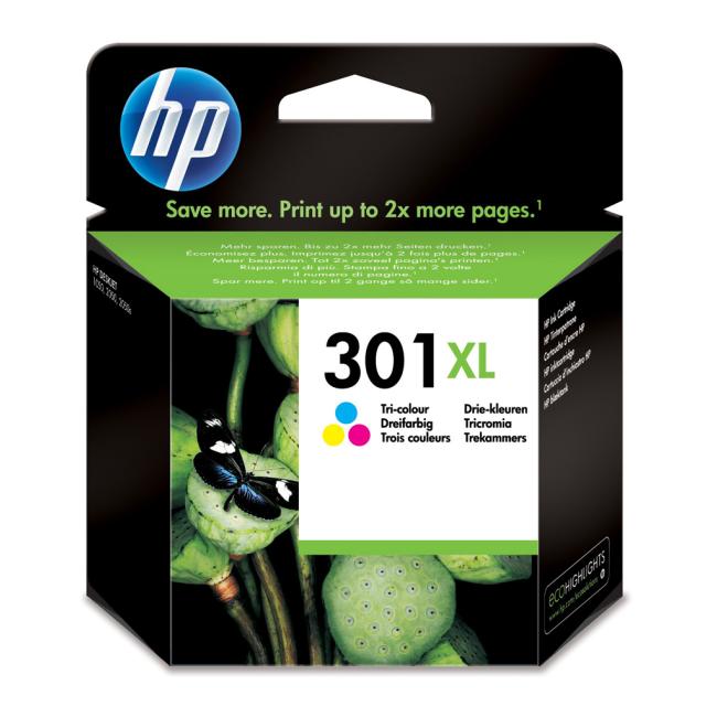 Inkoustová náplň HP CH564EE HP 301XL color XL (330 str.) pro Deskjet 1050A/1510/2050/2050A