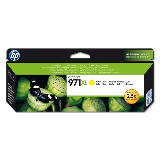 Inkoustová náplň HP CN628AE HP 971XL yellow XL (6.600 str.) pro Officejet Pro X451dw/X476dw/X551dw