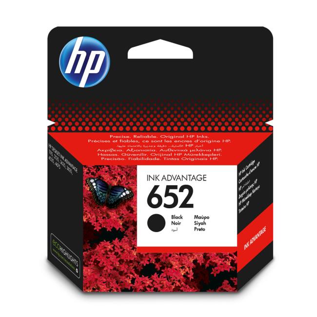 Inkoustová náplň HP F6V25AE HP 652 black (360 str.) pro DeskJet Ink Advantage 1115/2135/3635/3775