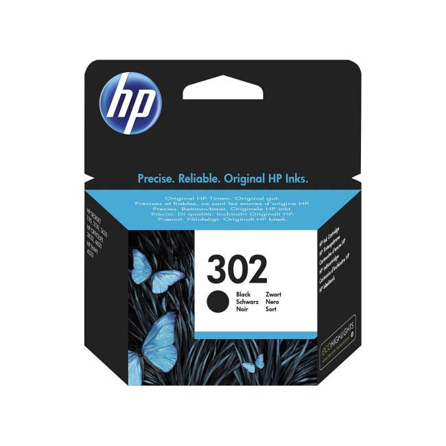 Inkoustová náplň HP F6U66AE HP 302 black (190 str.) pro DeskJet 2130/3639/4650